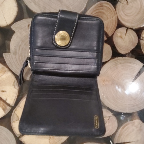 COACH black and gray monogram wallet - Picture 2 of 3